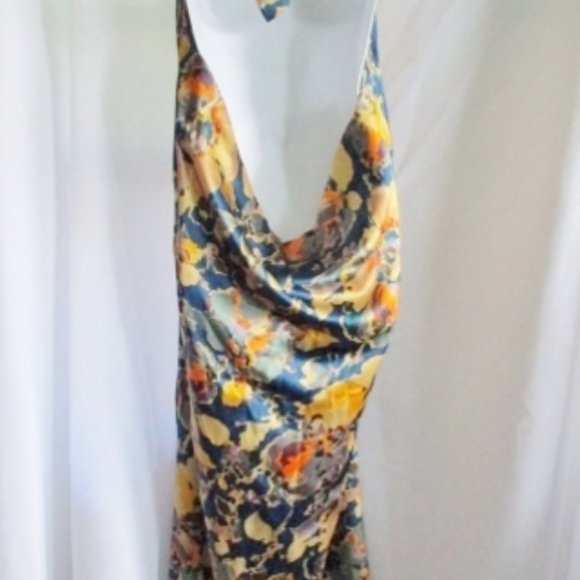 Womens CLEOPATRA Bead Sheer Maxi Floral Dress - Picture 10 of 10